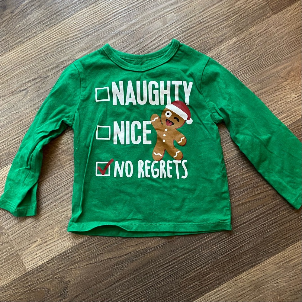 Green Kids 18-24 Month Long Sleeve Shirt